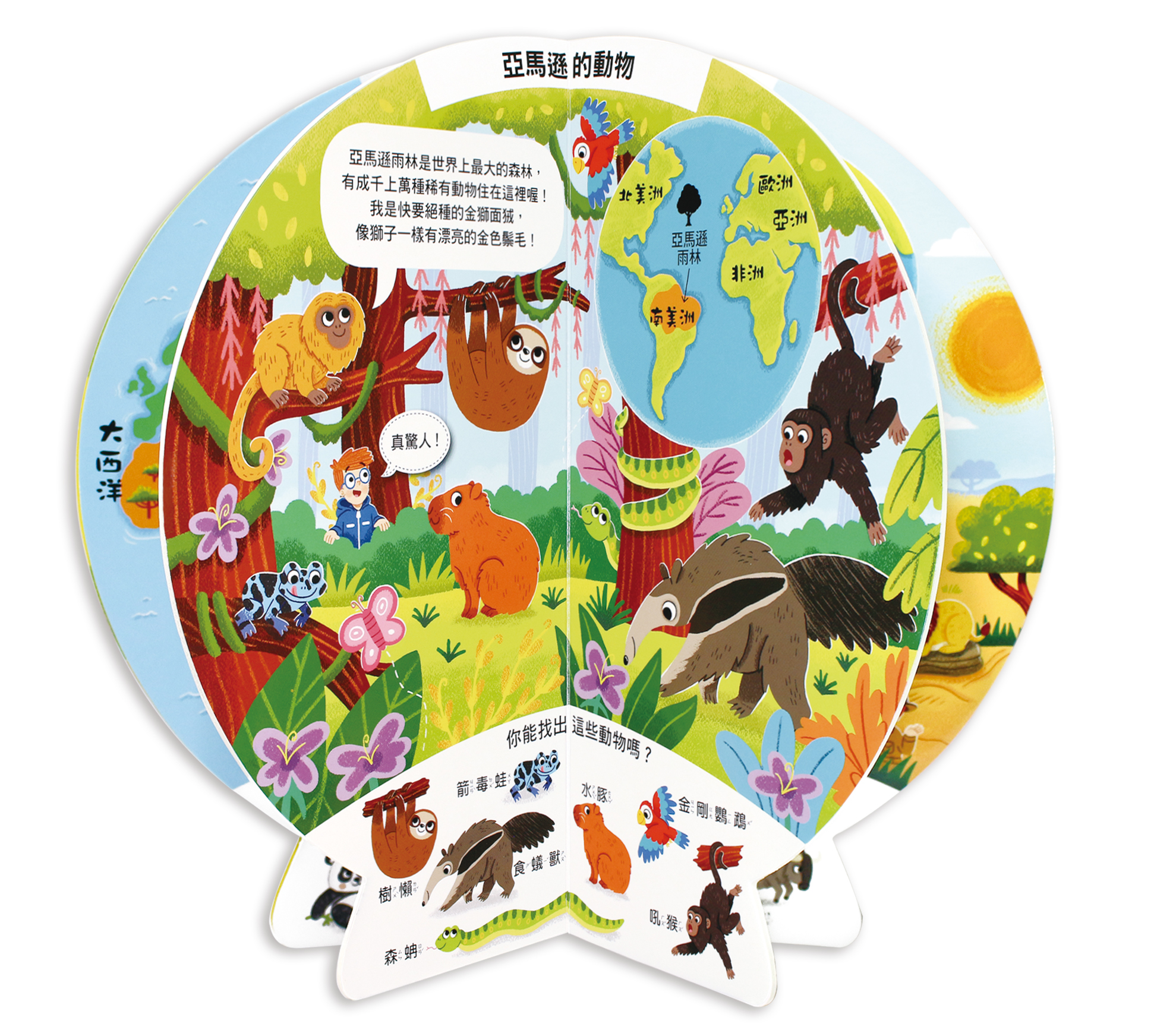 世界動物地圖：把書變成地球儀！